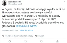 Ustawa covidowa odrzucona, bo dwie posłanki PiS się pomyliły