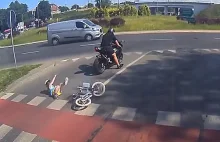 Poszukiwany motocyklista, który potrącił dziewczynkę
