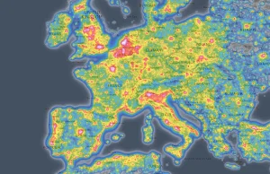 Mapa zanieczyszczenia Ziemi... światłem