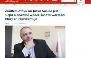 "Moralność Sasina" - krótka analiza kuriozalnej propagandy wPolityce.pl