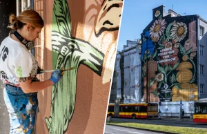 Warszawa: odsłonięto mural, który oczyszcza powietrze