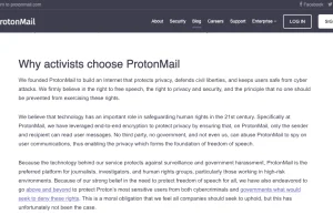 O Protonmailu, co tak walczył z cenzurą i dbał o aktywistów...