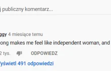 Najwyżej zalajkowany komentarz na YouTube