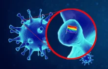 Naukowcy wetknęli flagę LGBT w koronawirusa, żeby premier uznał go za zagrożenie