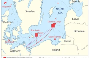 PAN:zatopiona broń chemiczna,a nie ścieki zagrożeniem Bałtyku.Mamy tylko 20 lat