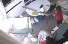 Nagrania z domowych kamer uchwycone podczas wybuchu w Libanie