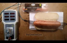 Gotowanie hot doga z widelcami