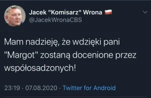 Były funkcjonariusz policji życzy zatrzymanej osobie gwałtu