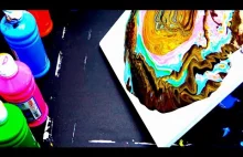 Acrylic Pouring! Easy Cell Creation - Perfect Result for the Living Room