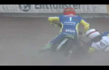 PETER LJUNG CRASH Vetlanda Speedway vs Dackarna Malilla Elitserien 2020