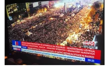 W TVP Info pokazali demonstracje z Korei z 2016 roku z przekazem, że to Białoruś