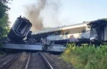 Trzy ofiary wykolejenia pociągu w Szkocji
