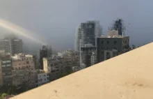 Niepublikowane nagranie kolosalnej eksplozji w Bejrucie w 4K i slow motion.