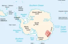 300-kilometrowy metalowy obiekt ukrywa się pod lodem Antarktydy