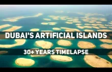Sztuczne wyspy - satelitarne timelapsy z Dubaju, Hongkongu i Kataru