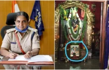 Policjantka wymusiła umieszczenie podobizny Jezusa w hinduistycznej świątyni