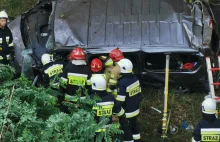 Wypadek masowy na wiadukcie w Antoninie DK25, Ostrów Wielkopolski - Oleśnica...