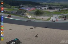 Groźnie wyglądający wypadek podczas Grand Prix Austrii. Centymetry...