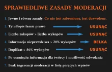 Żądamy zaprzestania uznaniowego kasowania znalezisk przez moderację!