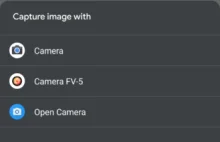 Android 11 bez możliwości wyboru aplikacji kamery