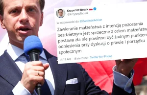 Bosak: Zawieranie małżeństwa z intencją pozostania bezdzietnym to "postawa zła"