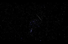 Pas Oriona i mgławica Messier 42 z flarą iridium - Timelapse - Listopad 2018