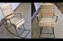 Making a Stylish Design Rocking Chair from Scrap Metal Pipes! Cool Idea