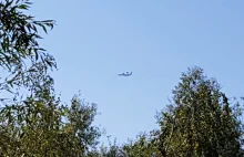 AWACS nisko nad Warszawą. Samolot wczesnego ostrzegania NATO....