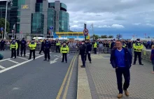 March for Freedom! Facist Irish Police barricade people from entering...