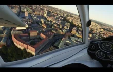 Microsoft Flight Simulator 2020 Lot nad starówką Krakowa