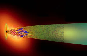 Wirująca czarna dziura napędza dżet strumieniem magnetycznym