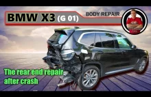 BMW X3 (G01). The rear end repair.