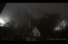 Tornado wessało dom dziadka który je kamerował z okna