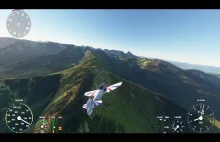 Microsoft Flight Simulator 2020 lot nad Tatrami