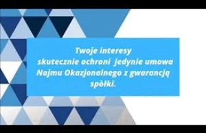 Najem Okazjonalny Z Gwarancją Adresu!