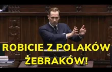 Konrad Berkowicz masakruje Unię Europejską. Robicie z Polaków żebraków.