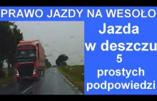 Prawo jazdy na wesoło: jazda w deszczu (5 prostych podpowiedzi)