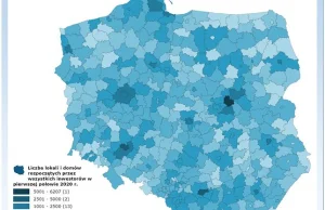 Gdzie w Polsce prawie wcale nie powstają domy i mieszkania (MAPA)?