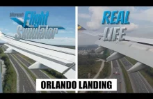 Porównanie widoków w rzeczywistości i w Microsoft Flight Simulator...