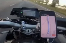 Motocyklista jechał 200 km/h pasem awaryjnym na ruchliwej autostradzie i...