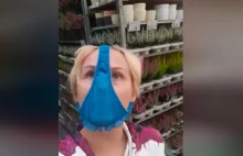 Kobieta weszła do pilskiego marketu budowlanego z majtkami na twarzy....