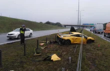 Dramat na A1 pod Toruniem. Lamborghini gallardo stanęło w płomieniach!