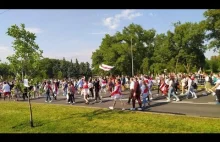 Kolejny marsz w Mińsku. 200 tysięcy ludzi, OMON i ciężki sprzęt wojskowy.