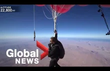 David Blaine - Poleciał na 7600 metrów Trzymając Balony