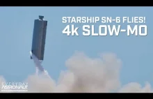 SpaceX Starship SN-6 Hop 4K in 4k Slow Motion!