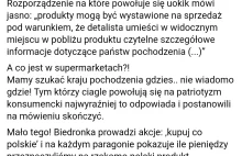 Agrounia - Biedronka nie przestrzega prawa i nie stosuje się do wytycznych UOKiK