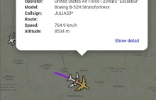 Dwa bombowce B-52H nad Ukrainą