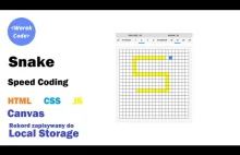 Snake | canvas | Local Storage | Speed Coding | HTML CSS JS