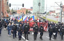 Marsz nacjonalistów i kontrmanifestacja w centrum Gdańska