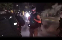 Portland Protester Throws Molotov Cocktail at Himself